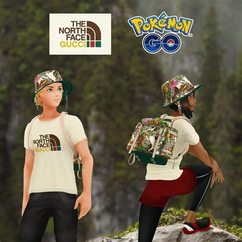 gucci and north face pokemon|pokemon Gucci north face.